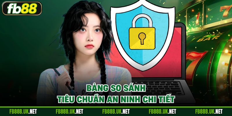 Bảng so sánh tiêu chuẩn an ninh chi tiết