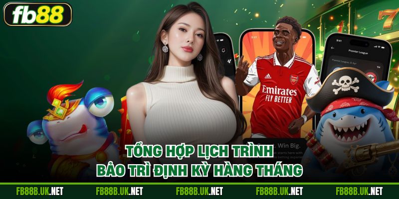 Tổng hợp lịch trình bảo trì định kỳ hàng tháng